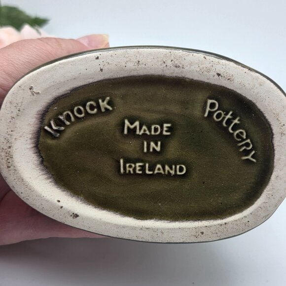 Vintage 1960s Knock Pottery Leprechaun Candle Holder MCM Made In Ireland - Picture 10 of 13